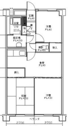ガーデンハイツ安藤(2SDK/1階)の間取り写真