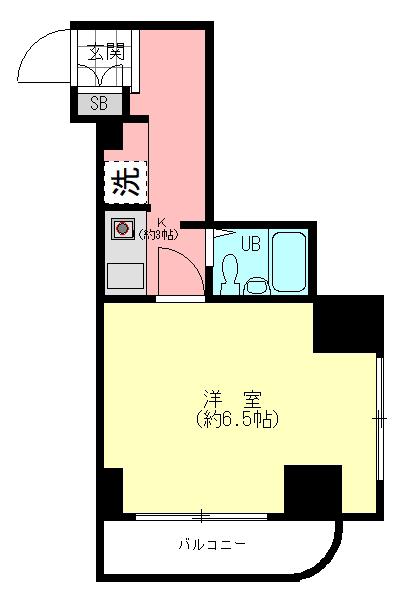 横浜平沼ダイカンプラザⅢ(1K/3階)の間取り写真