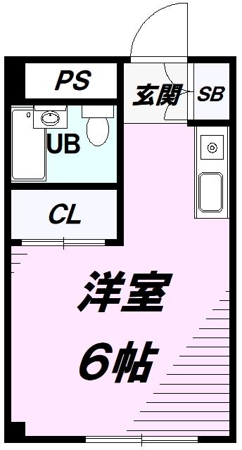 REDEAL八王子(ワンルーム/2階)の間取り写真