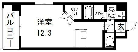 PHOENIX CLOVE TOMOI(1K/6階)の間取り写真