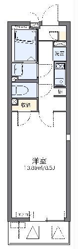 レオネクストキオラ(1K/2階)の間取り写真