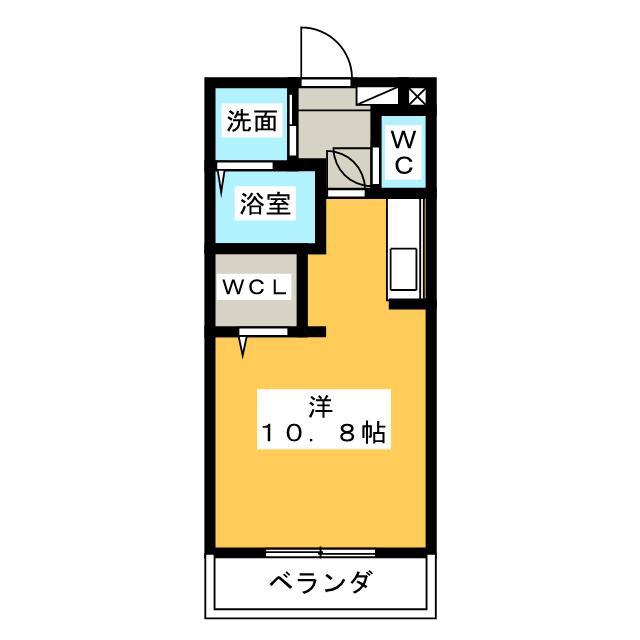 ALIVICIO(ワンルーム/2階)の間取り写真