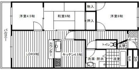 茜七番館(2LDK/2階)の間取り写真