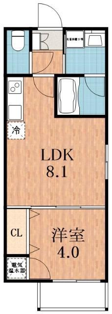 GRANDIR J(1LDK/3階)の間取り写真