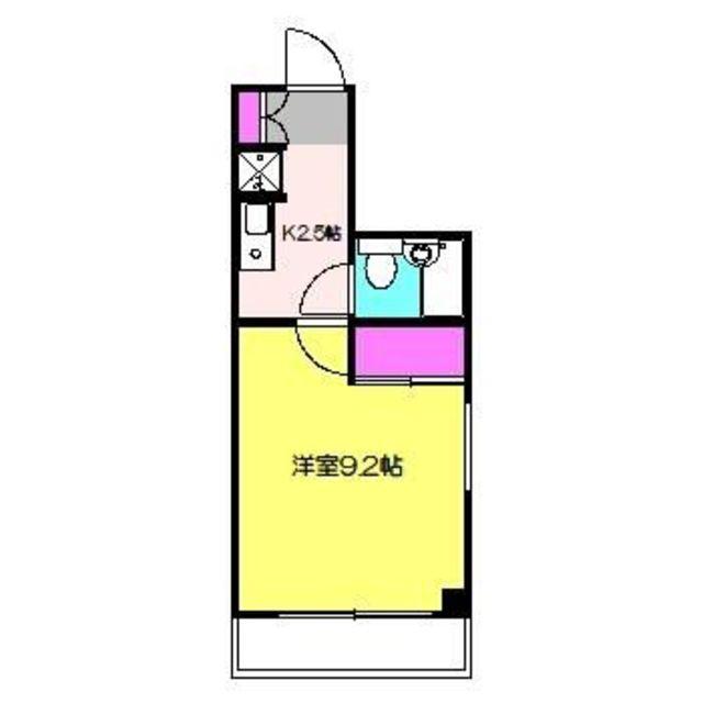 3110サギヌマ(1K/4階)の間取り写真