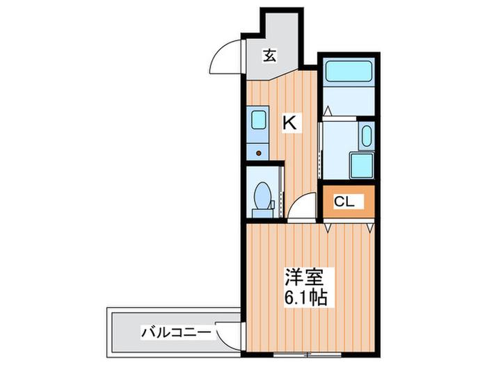 レアリゼ門真(1K/1階)の間取り写真