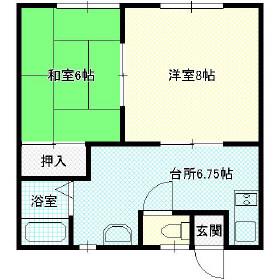 メゾンアバンセ C棟(2DK/2階)の間取り写真
