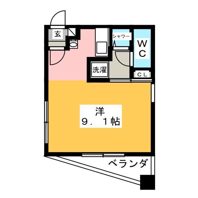 アネックスAZUMI(1K/3階)の間取り写真