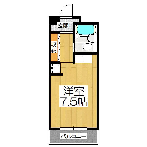 アネックス・ジロ(ワンルーム/3階)の間取り写真