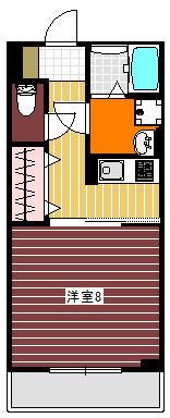 PALETTE(1K/3階)の間取り写真