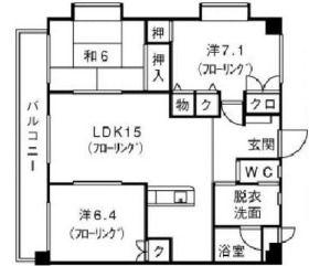 ロイヤルヒルズ美和台(3LDK/2階)の間取り写真