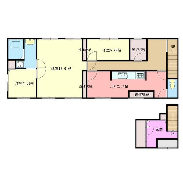 ARIES柏(3LDK/1階)の間取り写真
