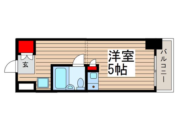 PINE SEA TUDANUMA(ワンルーム/4階)の間取り写真