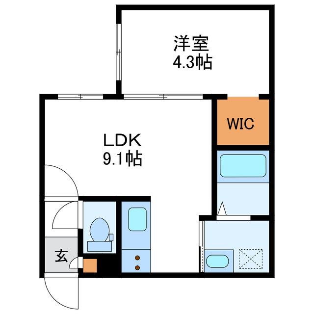 REN FAULT N22 レンフォルトN22(1LDK/4階)の間取り写真