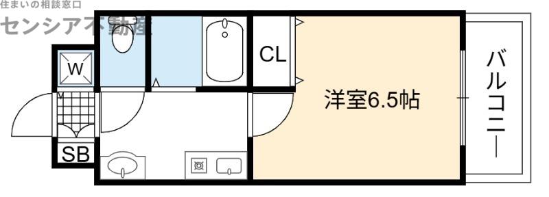 サンアーク深江橋(1K/3階)の間取り写真