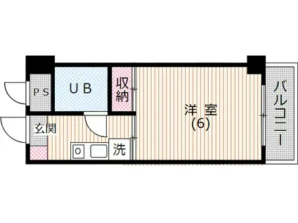 ロイヤル小石川(1K/3階)の間取り写真