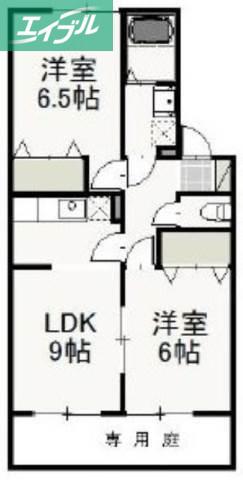 フォーシーズン秋(2LDK/1階)の間取り写真