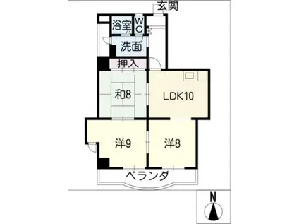 フレシール(3LDK/3階)の間取り写真