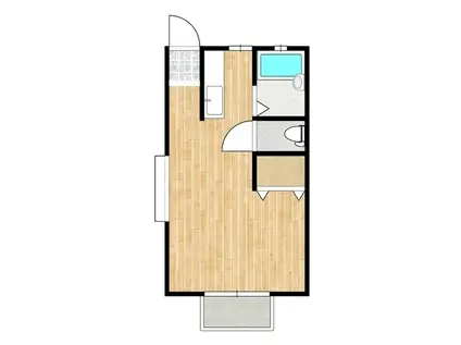 ハイツダイナ(ワンルーム/1階)の間取り写真