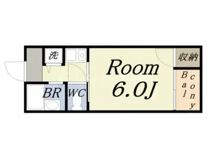 コアロード2000(1K/3階)の間取り写真