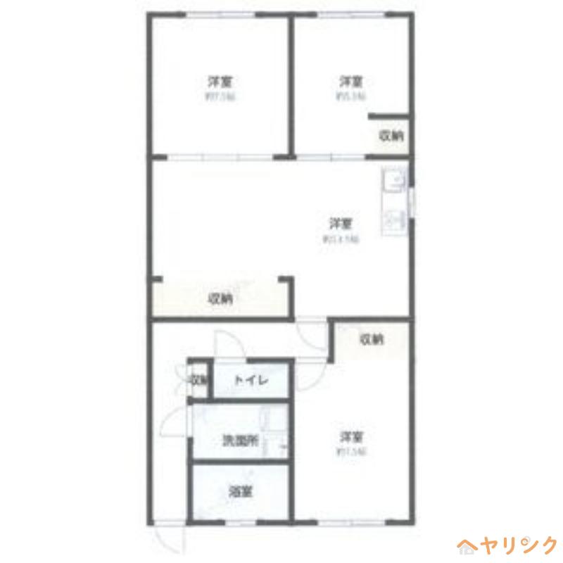 サンハイツいずみ(3LDK/3階)の間取り写真