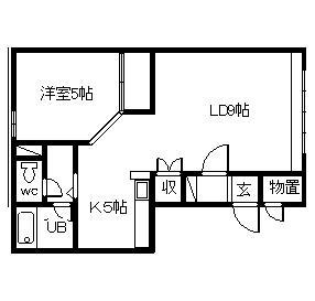 シティハウスNO1(1LDK/2階)の間取り写真