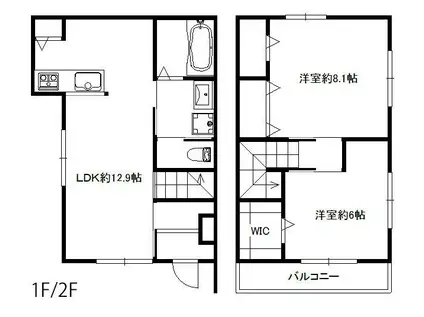 ソラーナ(2LDK/1階)の間取り写真