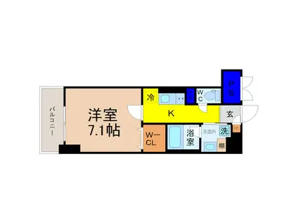 サクシード大曽根(1K/5階)の間取り写真