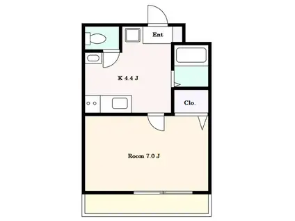 エスク上野毛(1K/3階)の間取り写真