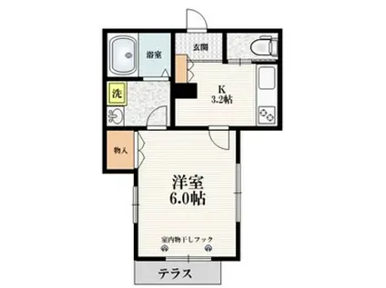 CONFOR MAISON コンフォールメゾン(1K/1階)の間取り写真