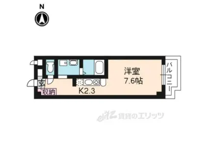 エルフォンセ(1K/2階)の間取り写真