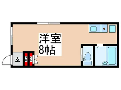 サクラハイツ(ワンルーム/1階)の間取り写真