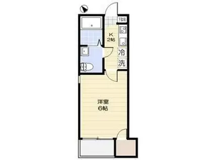 サザンフロント常盤台(1K/2階)の間取り写真