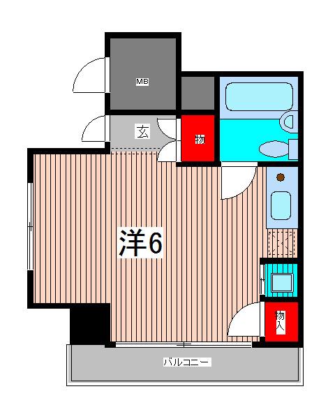 スカイコート西川口第5(ワンルーム/9階)の間取り写真