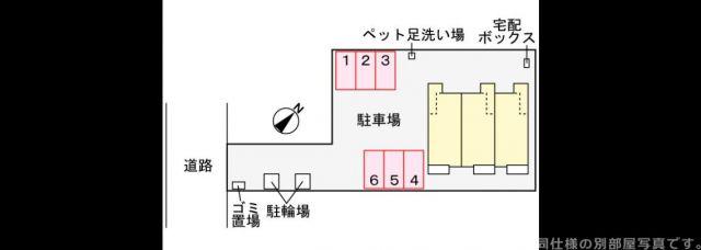 ティーア(1LDK/1階)の間取り写真