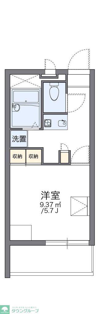 レオパレスパークヒルアオキ(1K/3階)の間取り写真