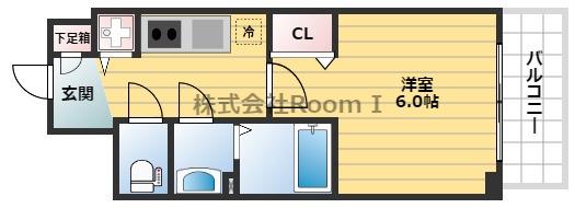 プレサンス松屋町駅前(1K/10階)の間取り写真