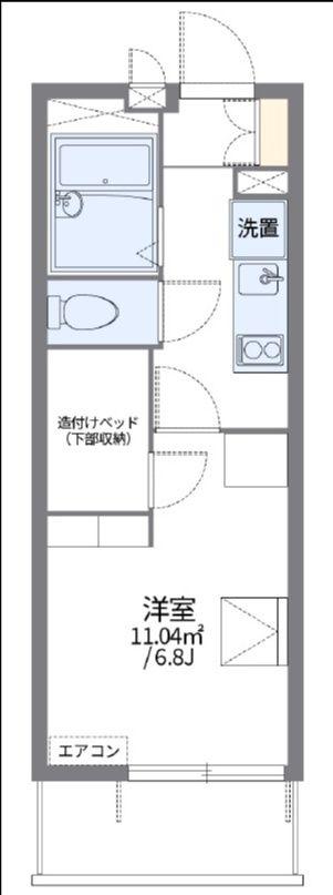 レオパレスカサブランカ柏(1K/1階)の間取り写真