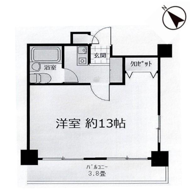 ライオンズプラザ井土ヶ谷壱番館(1K/3階)の間取り写真