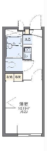 レオパレスカサブランカII(1K/2階)の間取り写真
