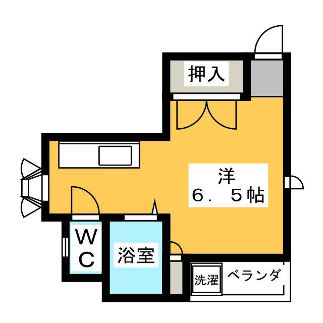三宮ビル(ワンルーム/2階)の間取り写真