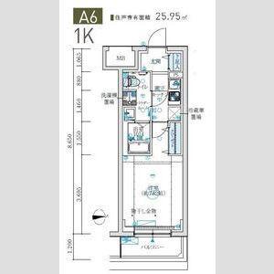 MAXIV生田(1K/3階)の間取り写真