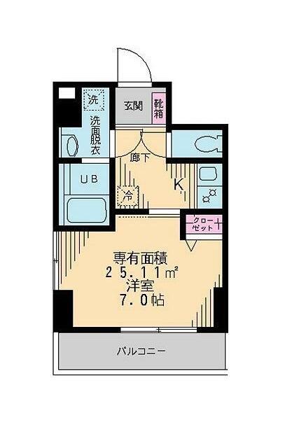 COURT ORIEL(1K/2階)の間取り写真