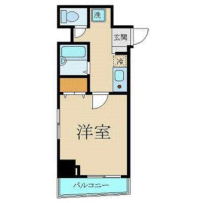 プレール日本橋壱番館(ワンルーム/4階)の間取り写真