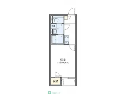 レオネクストバロンIII(1K/1階)の間取り写真