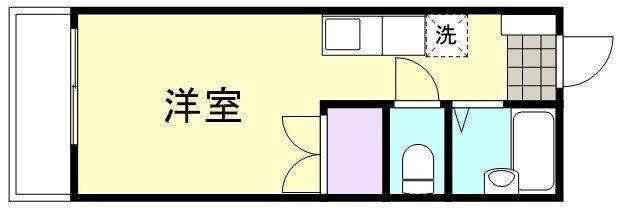 ハイツ アイン(1K/2階)の間取り写真