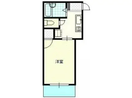 セトル光洋(1K/2階)の間取り写真