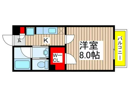 エターナル・テスタ(1K/1階)の間取り写真