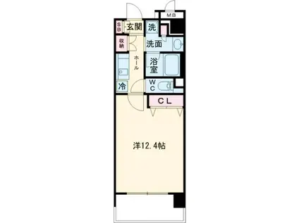 KAISEI新神戸(1K/3階)の間取り写真