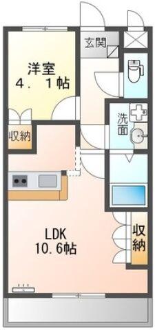 MY-SHINE大島(1LDK/2階)の間取り写真